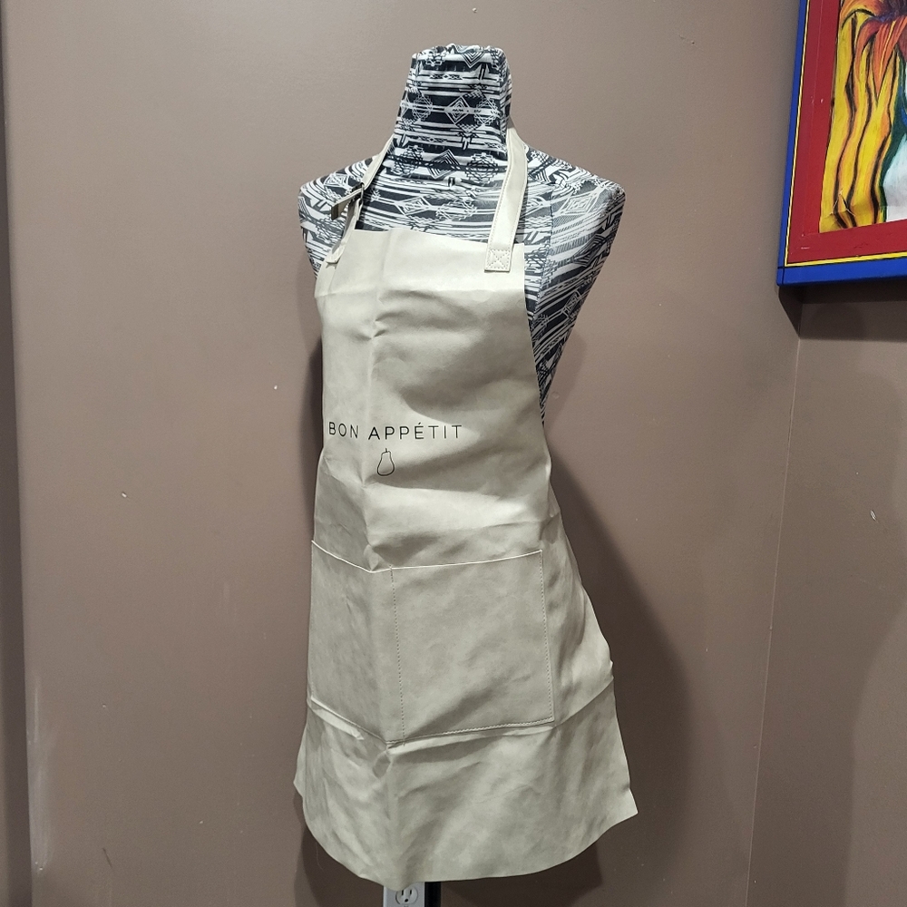 Vegan Leather Grill Bon Appetit Apron *3/$30 Sale*